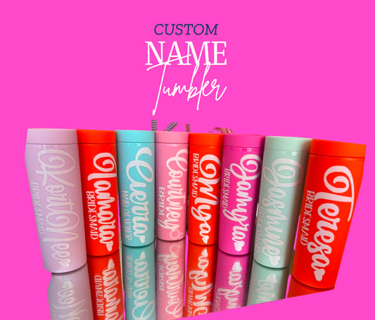 Acrylic Name Tumbler