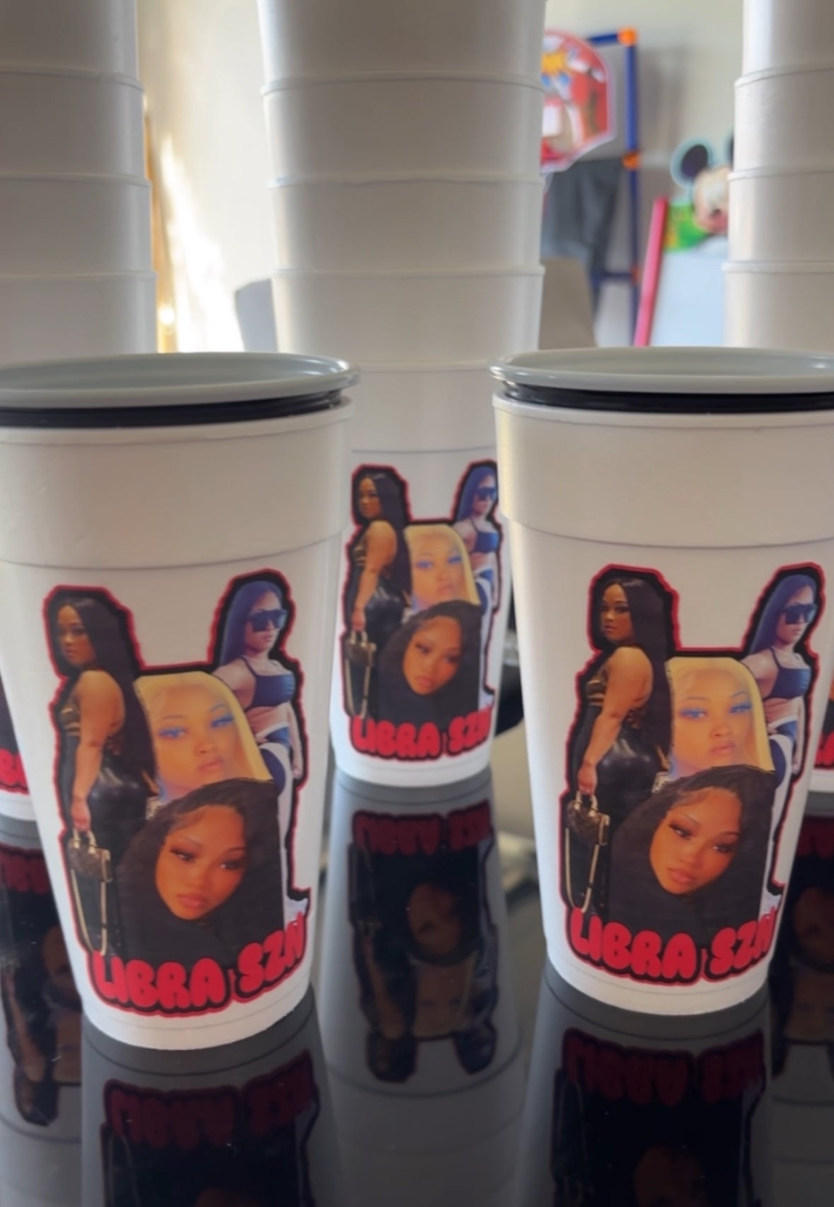 Custom Foam Cups (set of 4)